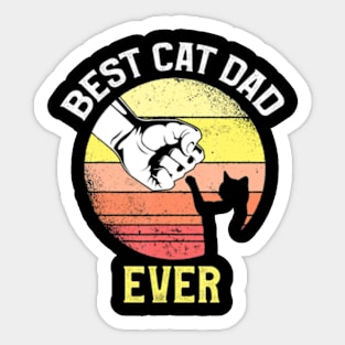 Best Cat Dad Ever Cat Daddy 8Y Sticker